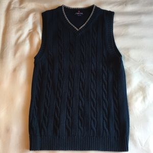 Boys cable knit sweater vest